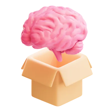 Think Out Of The Box  3D Icon