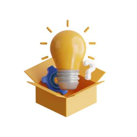 Think Out Of The Box  3D Icon