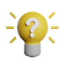 3d creative question emoji