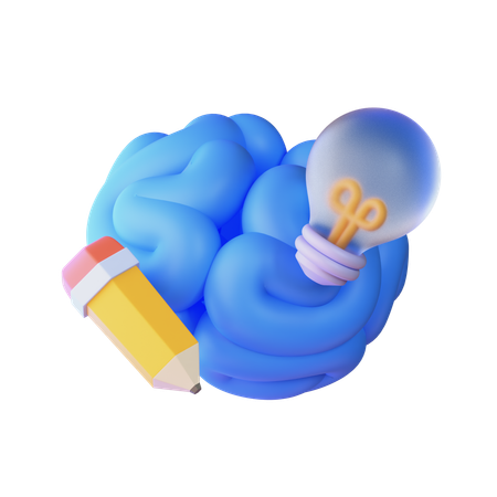 考え  3D Icon