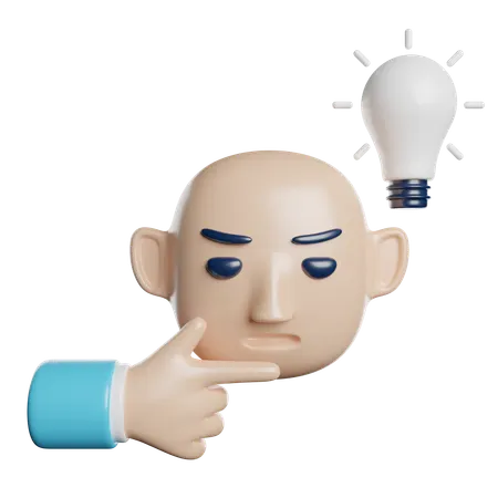 Thinking  3D Icon
