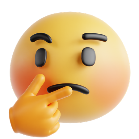 Thinking Emoji  3D Icon