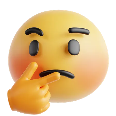Thinking Emoji  3D Icon