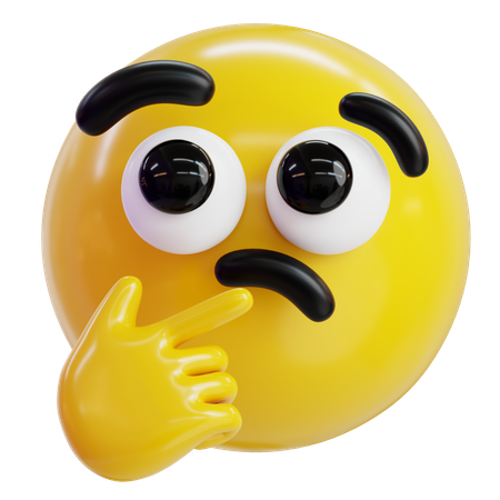Thinking Emoji  3D Icon