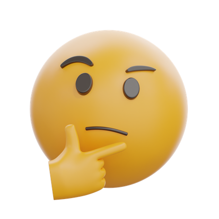 Thinking Face  3D Icon