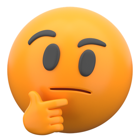 Thinking Face  3D Icon