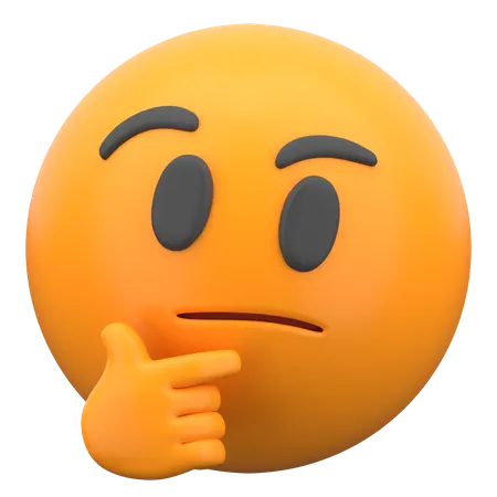 Thinking Face  3D Icon