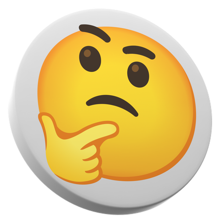 Thinking Face  3D Icon