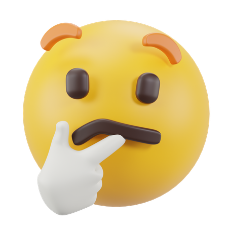 Thinking Face  3D Icon