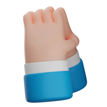 Thinking Hand Gesture  3D Icon