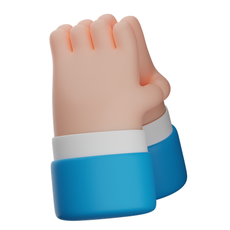 Thinking Hand Gesture 3D Icon