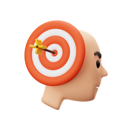 Thinking Human Target  3D Icon