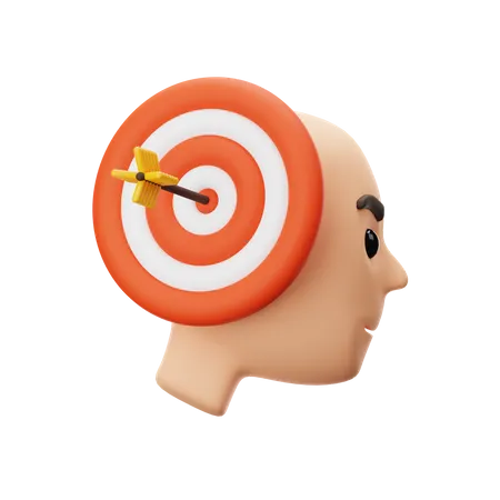 Thinking Human Target  3D Icon