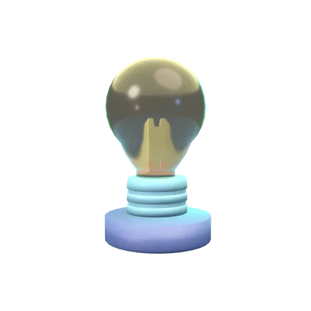 Thinking Lamp  3D Icon