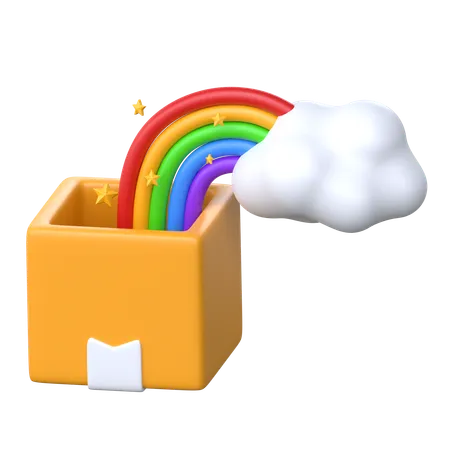 Thinking outside the box  3D Icon