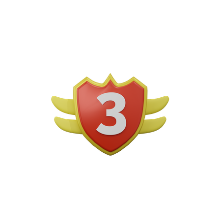 Third Badge  3D Icon