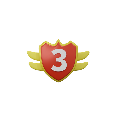 Third Badge  3D Icon