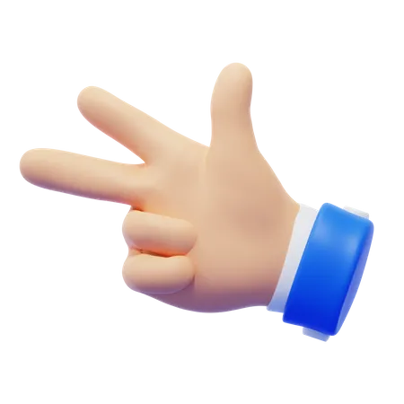 Third Hand Gesture  3D Icon