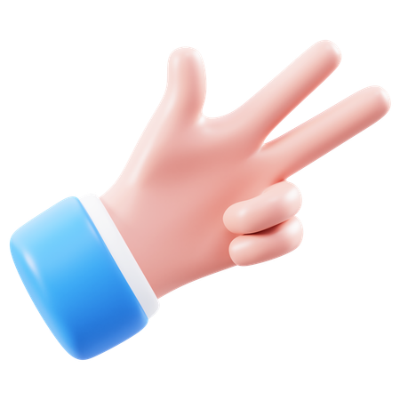 Third Hand Gesture  3D Icon