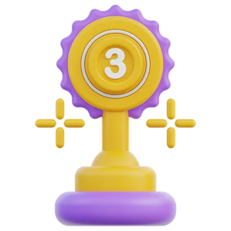 Third Place  3D Icon