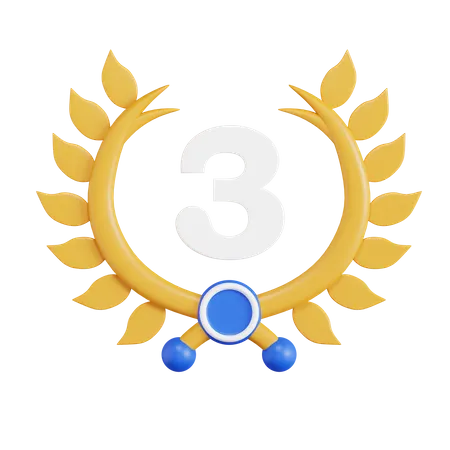 Third Place Achievement  3D Icon
