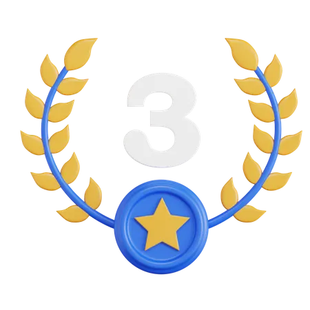 Third Place Achievement  3D Icon