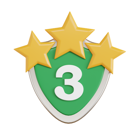 Third Place Badge  3D Icon