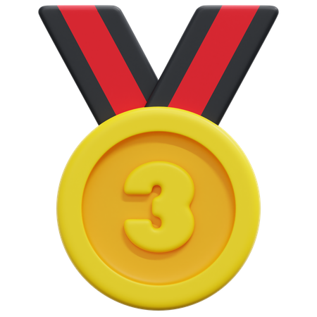 Third Place Medal 3D Icon