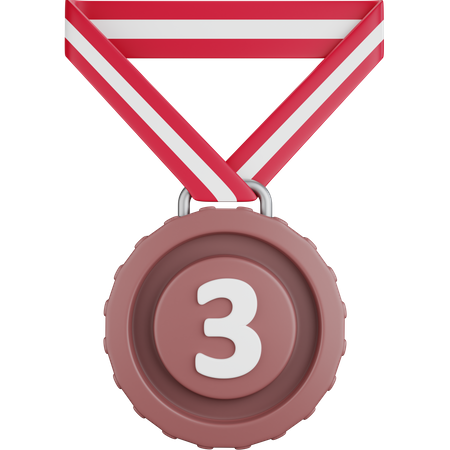 Third Place Medal  3D Icon