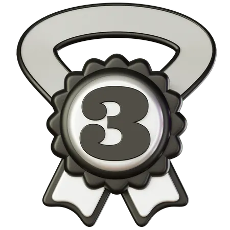 Third Position Medal  3D Icon