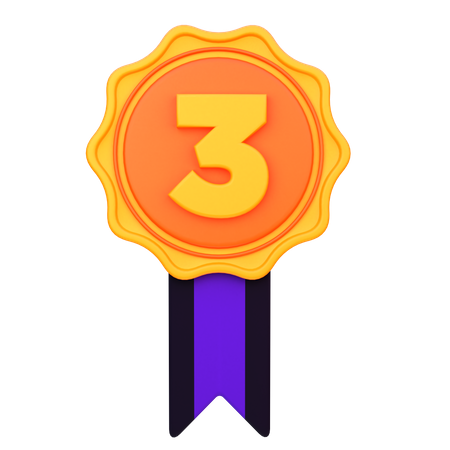 Third Position Medal  3D Icon