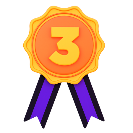 Third Position Medal  3D Icon