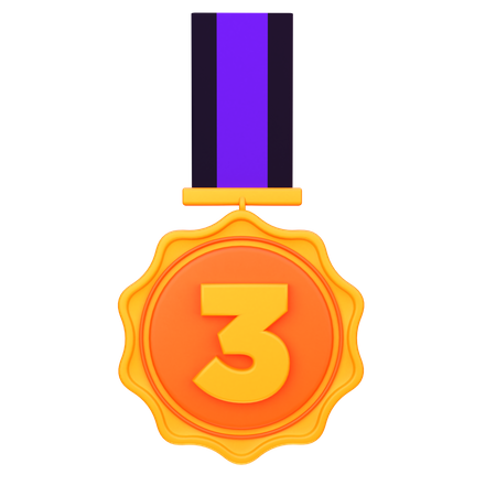 Third Position Medal  3D Icon