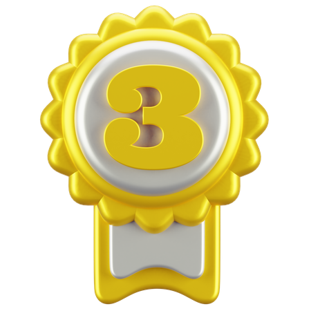 Third Position Medal  3D Icon