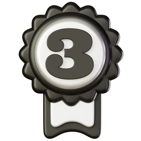 Third Position Medal  3D Icon