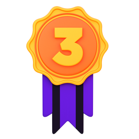Third Position Medal  3D Icon