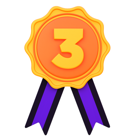 Third Position Medal  3D Icon