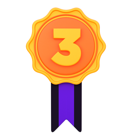 Third Position Medal  3D Icon