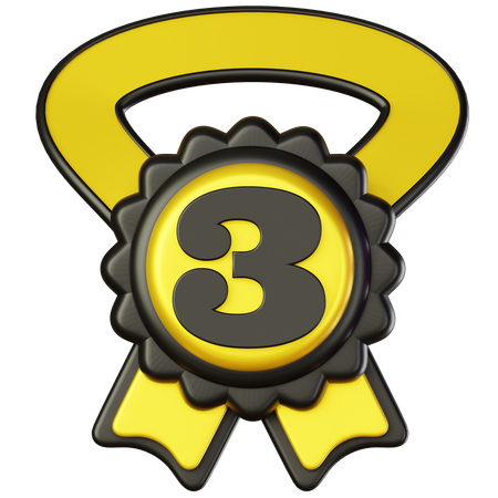 Third Position Medal  3D Icon
