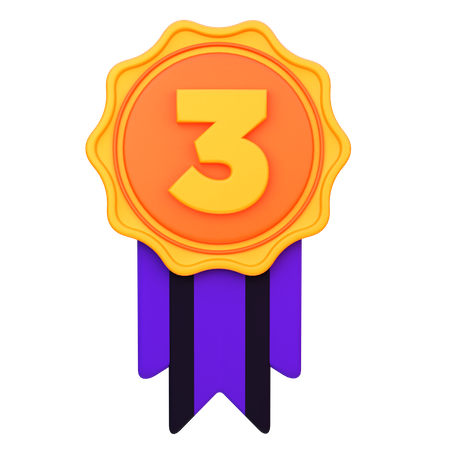 Third Position Medal  3D Icon