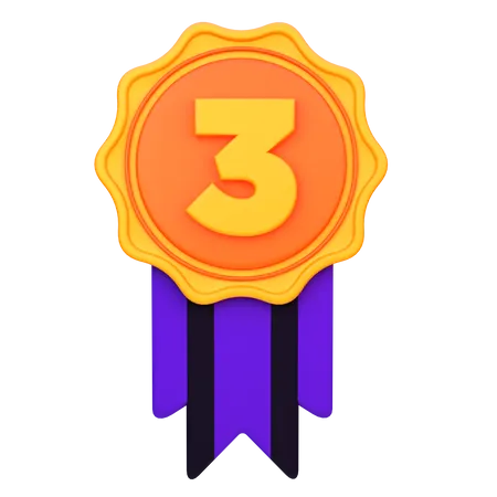 Third Position Medal  3D Icon