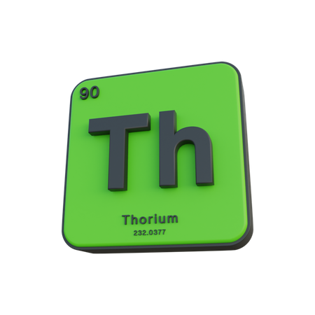 Thorium  3D Illustration