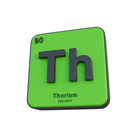 Thorium  3D Illustration