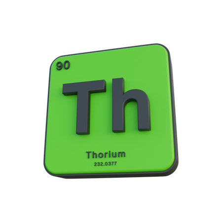 Thorium  3D Illustration