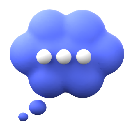 Thought Bubble  3D Icon