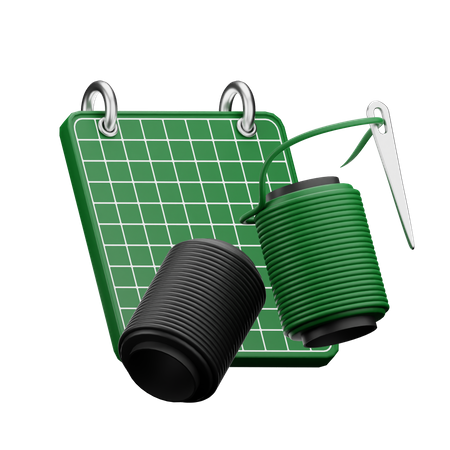 Thread And Needle 3D Icon
