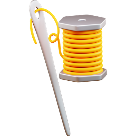 Thread And Needle  3D Icon