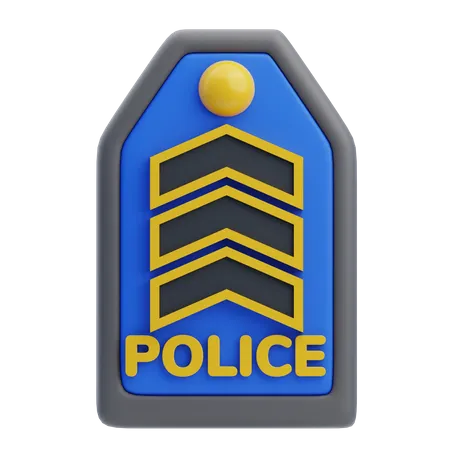 Three Block Police  3D Icon