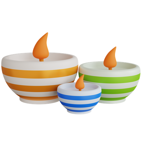 Three Candle Jug  3D Icon