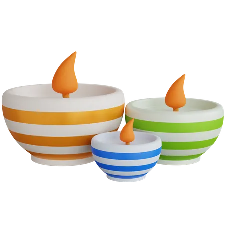 Three Candle Jug  3D Icon